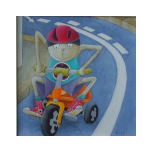 Arthur fait du vélo