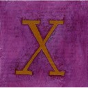 (241) X simple- 7,5x7,5 cm