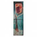 La chanteuse - 40x100cm - Acrylique sur bois