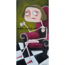 "Il ne viendra pas" - 50x100 cm - Acrylique sur toile