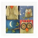 Ululements au clair de lune - carte double 15x30cm ouverte