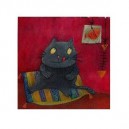 Chat me plaît - 15 x 15 cm