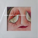Caroline - acrylique sur toile - 10x10 cm
