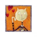 Chat me plaît - 15 x 15 cm