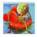 Chat me plaît - 15 x 15 cm