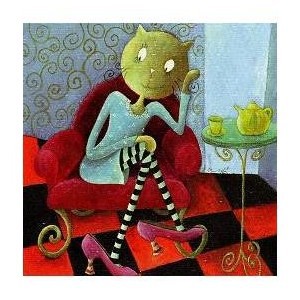 Chat me plaît - 15 x 15 cm