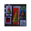 Sapins de noël - 15 x 15 cm