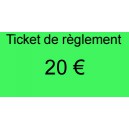 Ticket de 20 €