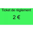 Ticket de 2 €