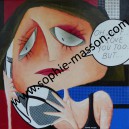 Brenda - 80 x 80 cm - Acrylique sur toile