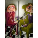 Il est là mais elle ne le voit pas - Diptyque - 