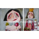 Blanche-Neige & La Reine des Pommes - Diptyque 100 x 60 cm