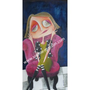 Pourvu qu'il revienne ... - 50 x 100 cm