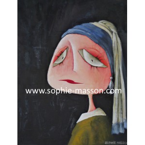 La jeune fille à la perle - 10x15 cm