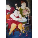 Four Women (hommage à Botero) - 10x15 cm