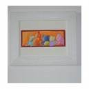 Doux mes doudous - 8x20,5cm - Acrylique sur papier Ingres