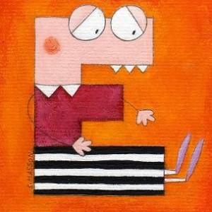 (050) E rigolo- 7,5x7,5 cm