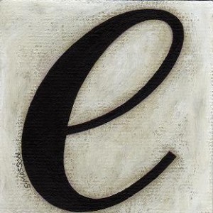 (052) E simple 2- 7,5x7,5 cm